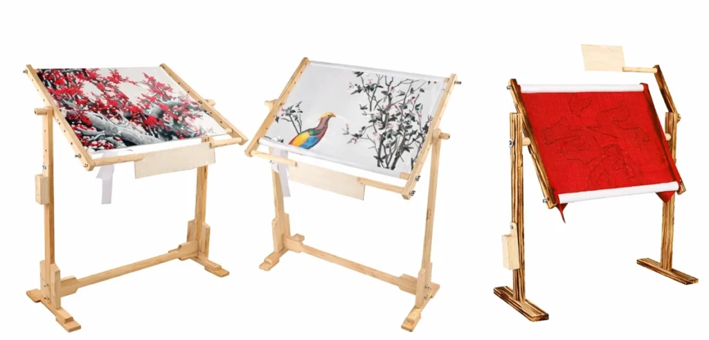 bastidor para bordado a mano cuadrado de madera