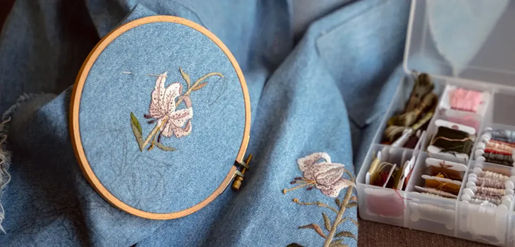 bastidor para bordado a mano redondo tradicional