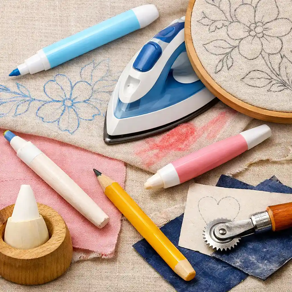 marcadores para tela y herramientas de marcado sobre lino para bordado