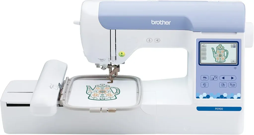Máquina de bordar Brother PE900 recomendada para principiantes con proyección de crecimiento